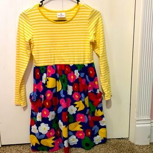 Hanna Anderson girls soft floral dress with pockets